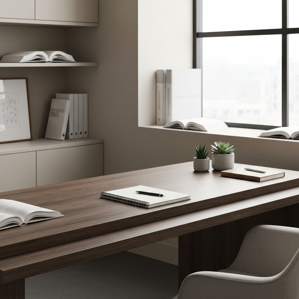 Study space with learning materials