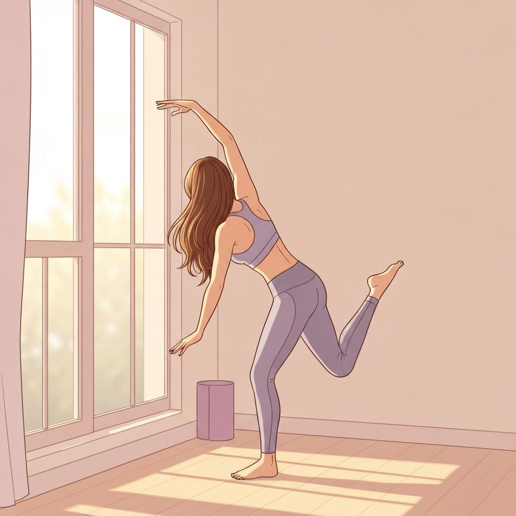 Person exercising outdoors